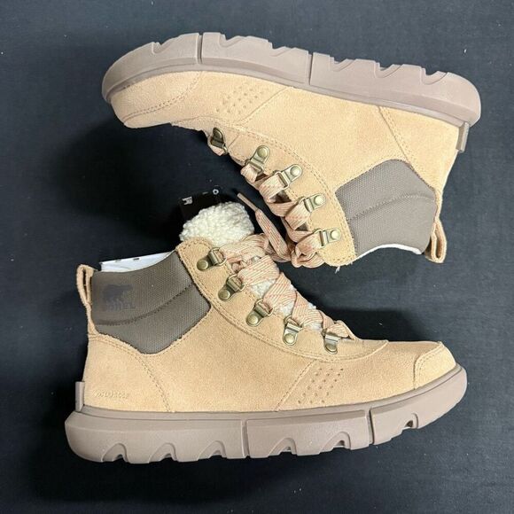 New Sorel Explorer Next Hiker Waterproof Boots 7.5 Canoe Wet Sand - Picture 3 of 7